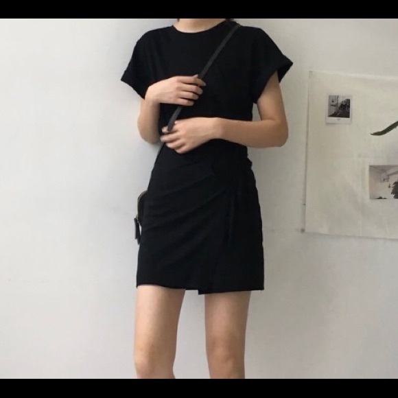 Tie sash tee shirt dress - Picture 5 of 6